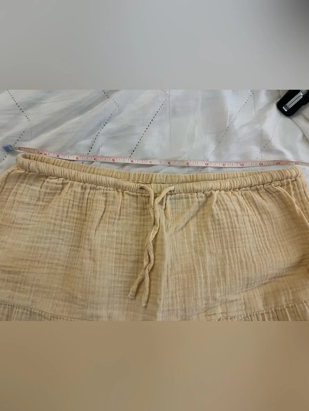 Gap Gauzy Cotton Tiered Maxi Skirt, Butter Yellow, Size Medium
